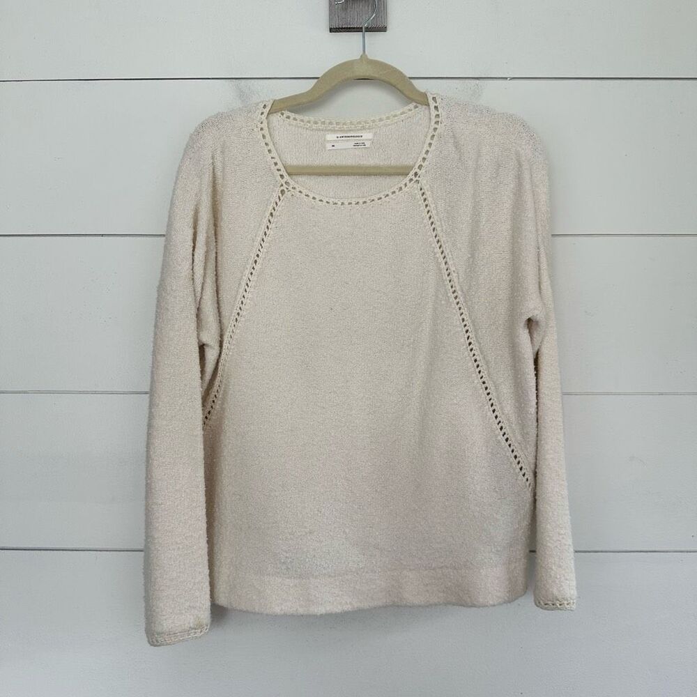 Anthropologie Women’s Extra Small Valeria Cream Sweater Fall Winter